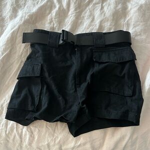 TNA Black Women's Cargo Shorts